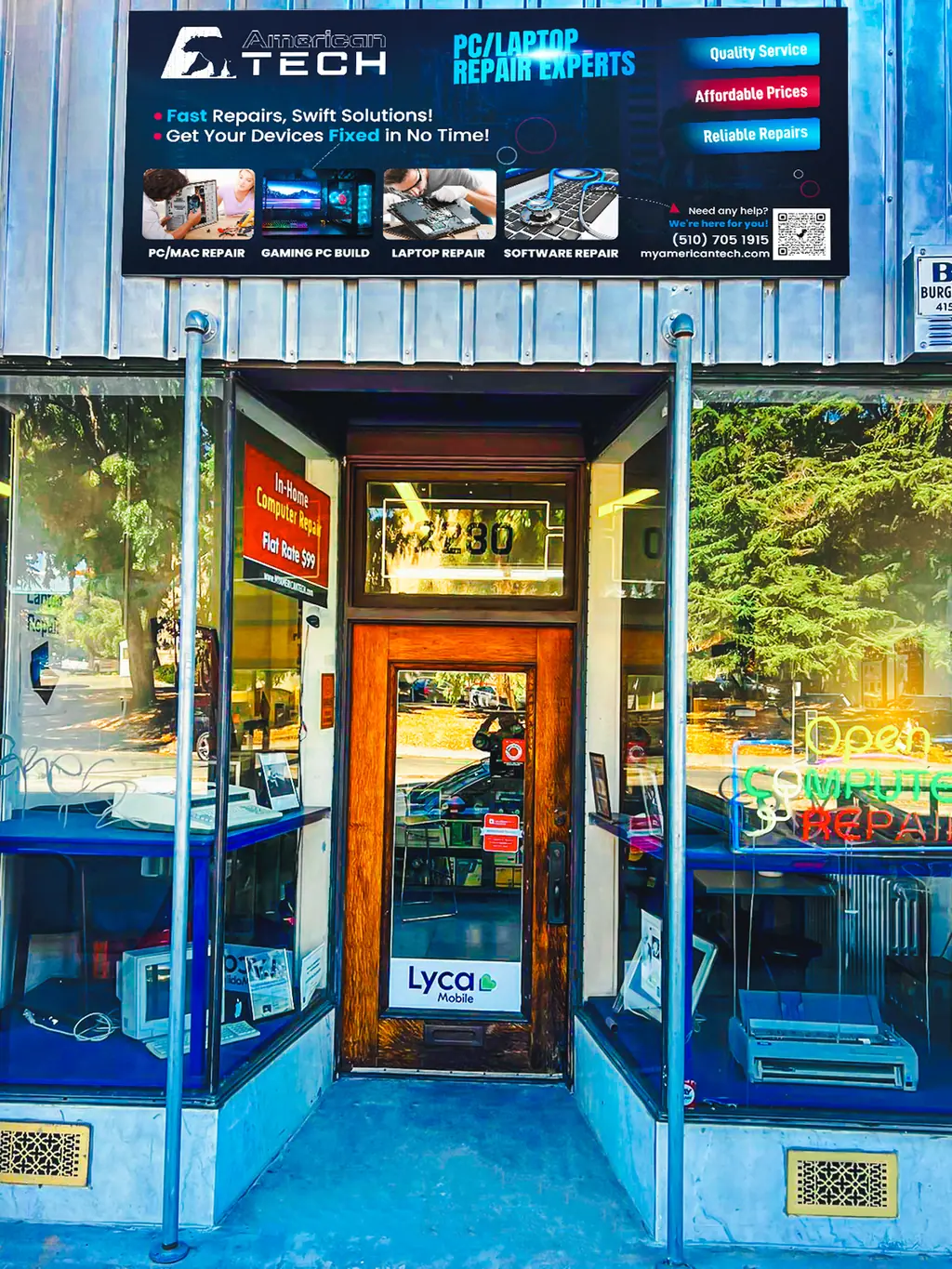 American Tech storefront at 2280 Fulton Street, Berkeley