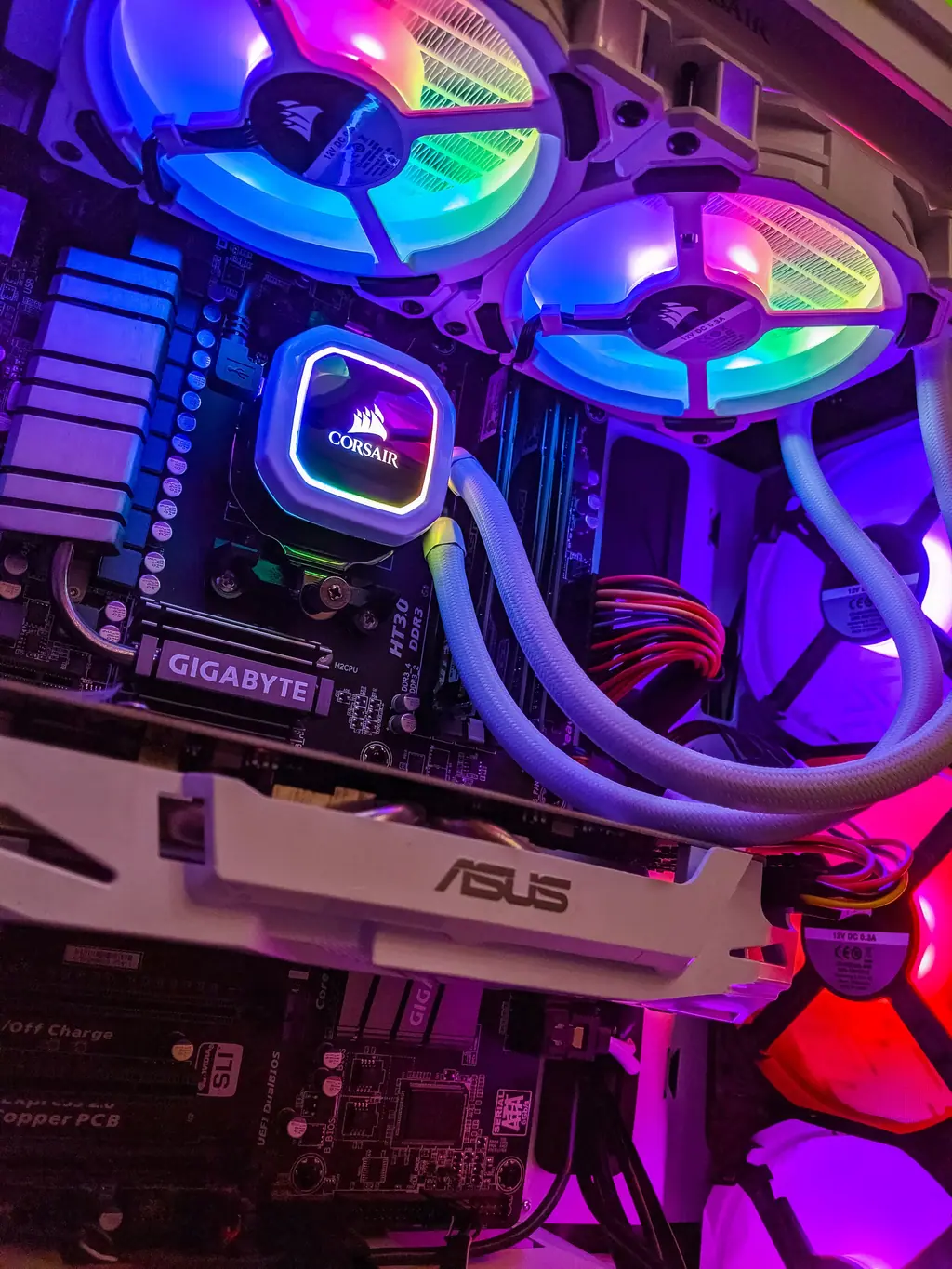 Liquid-cooled custom gaming PC built by American Tech in Berkeley